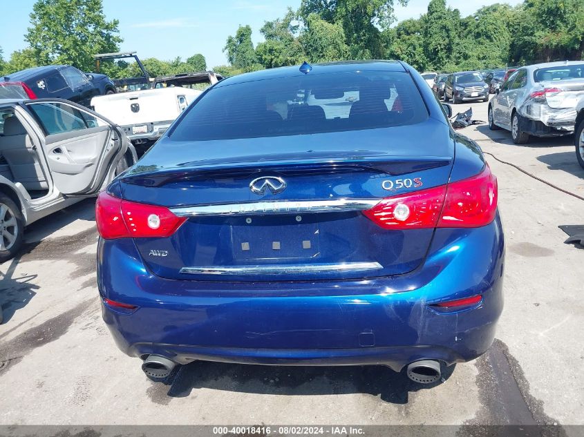 JN1FV7AR6GM450131 2016 Infiniti Q50 3.0T Red Sport 400