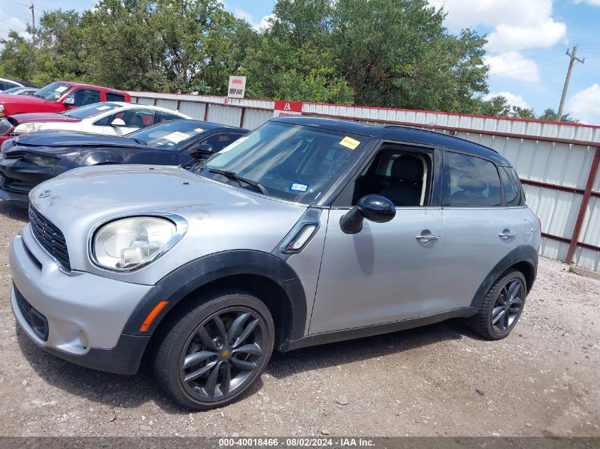 2013 Mini Countryman Cooper S VIN: WMWZC3C54DWP22126 Lot: 40018466