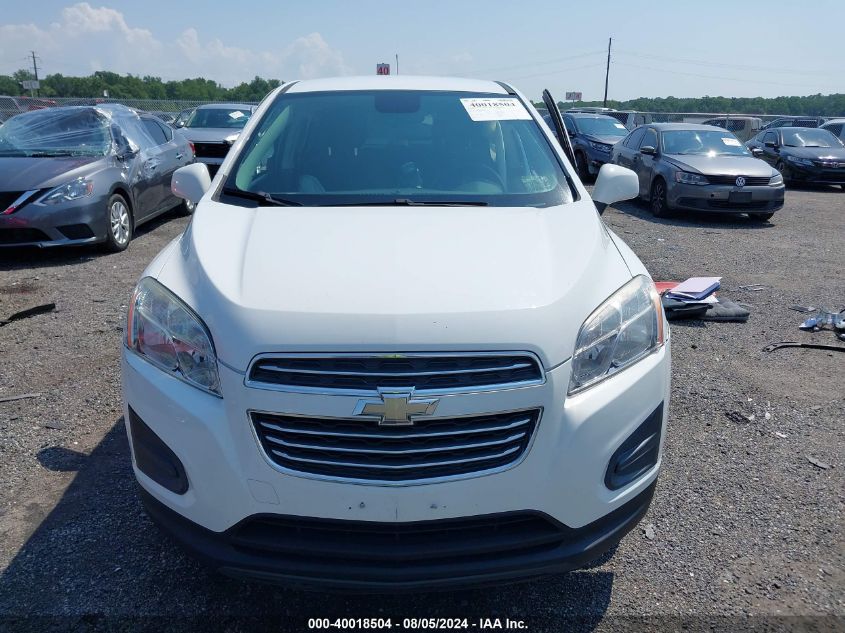 2016 Chevrolet Trax 1Ls VIN: KL7CJNSB6GB558081 Lot: 40018504