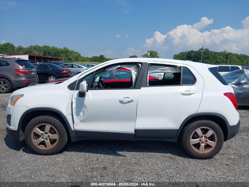 2016 Chevrolet Trax 1Ls VIN: KL7CJNSB6GB558081 Lot: 40018504