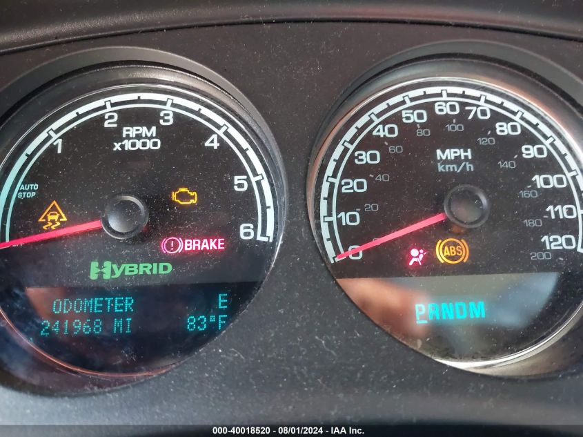 2009 Chevrolet Tahoe Hybrid VIN: 1GNFK13509R159358 Lot: 40018520