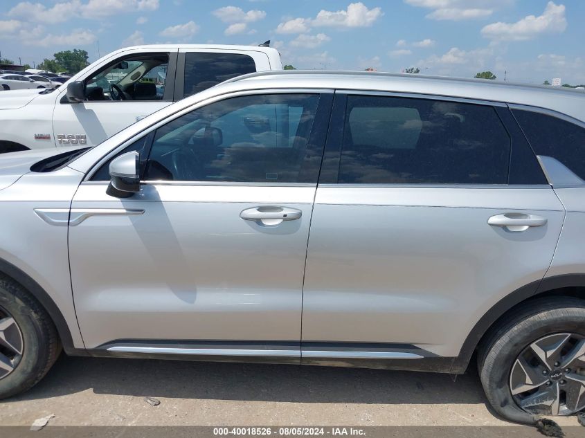 2022 Kia Sorento Hybrid Ex VIN: KNDRH4LG7N5094663 Lot: 40018526