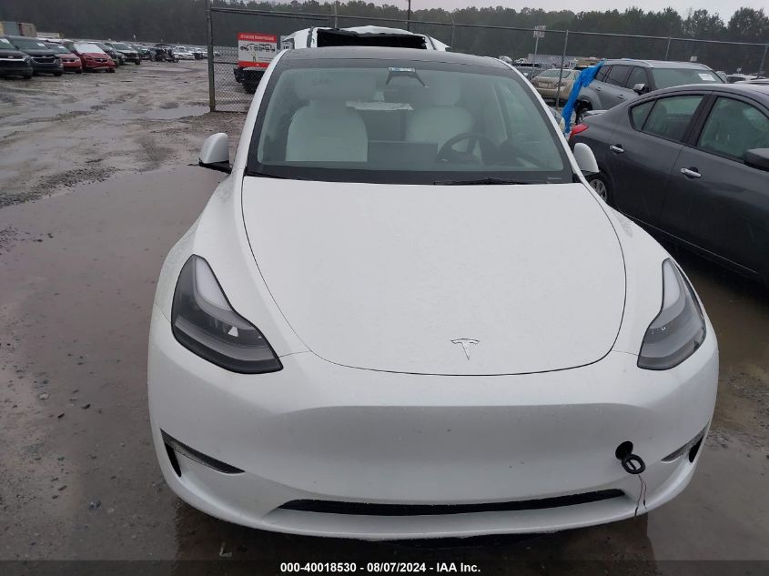 2023 Tesla Model Y Awd/Long Range Dual Motor All-Wheel Drive VIN: 7SAYGDEE2PF789020 Lot: 40018530