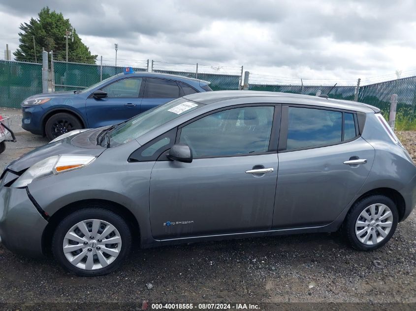 2015 Nissan Leaf S VIN: 1N4AZ0CP4FC313892 Lot: 40018555