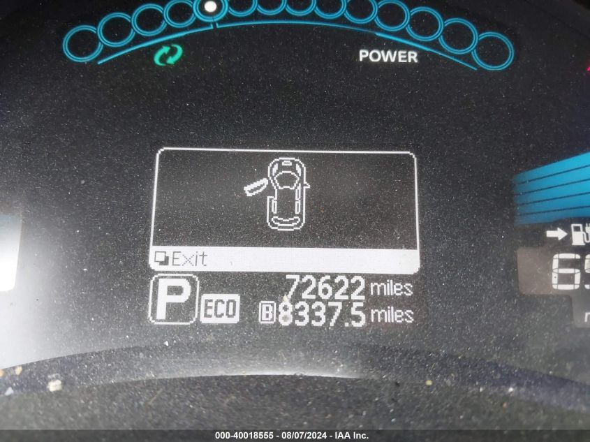 2015 Nissan Leaf S VIN: 1N4AZ0CP4FC313892 Lot: 40018555