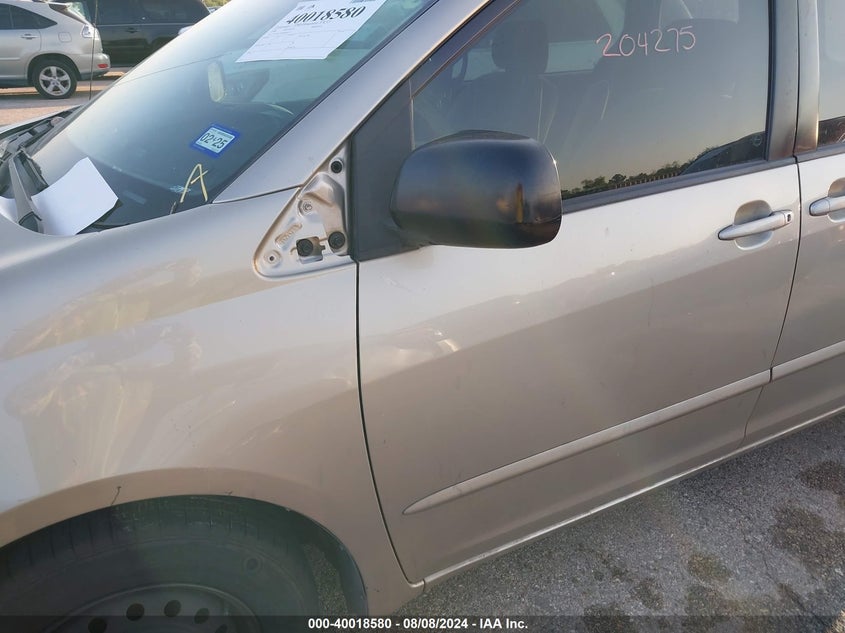 2008 Toyota Sienna Ce VIN: 5TDZK23C08S204275 Lot: 40018580