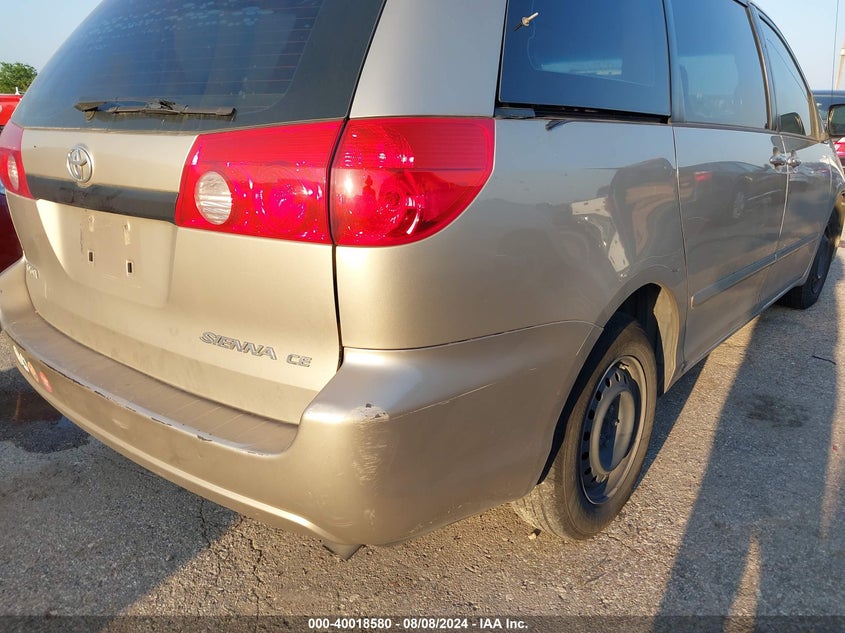 2008 Toyota Sienna Ce VIN: 5TDZK23C08S204275 Lot: 40018580