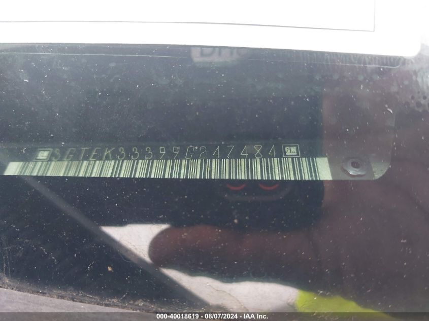 2009 GMC Sierra 1500 Slt VIN: 3GTEK33399G247484 Lot: 40018619