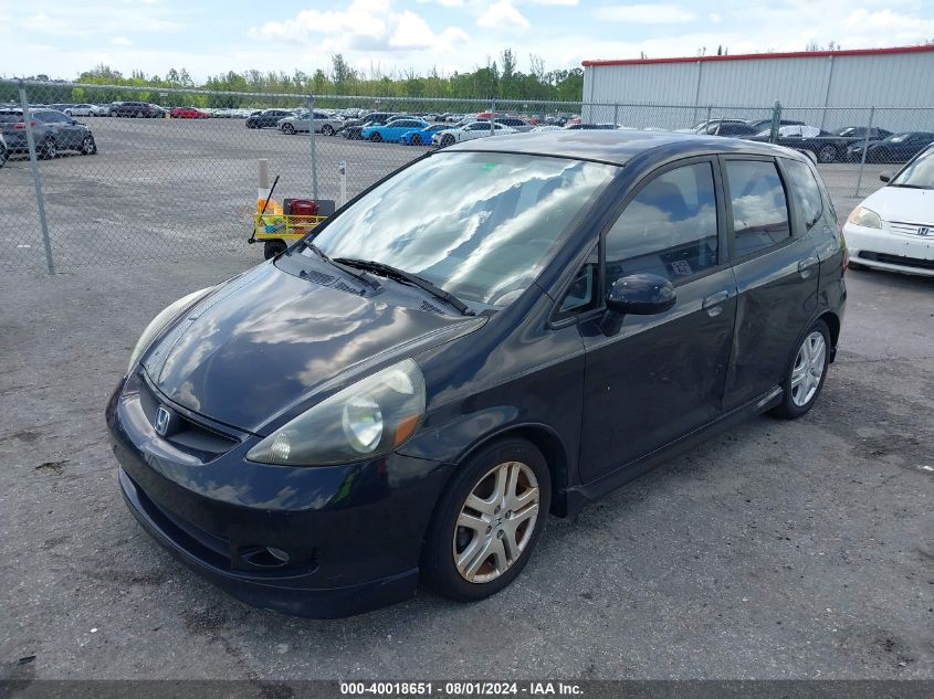 JHMGD38627S034600 | 2007 HONDA FIT