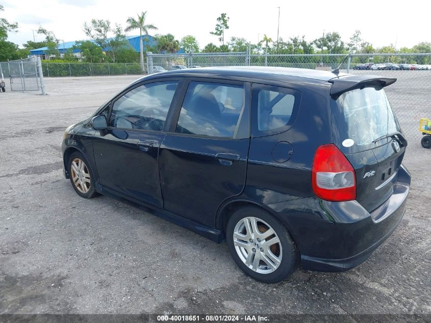 JHMGD38627S034600 | 2007 HONDA FIT