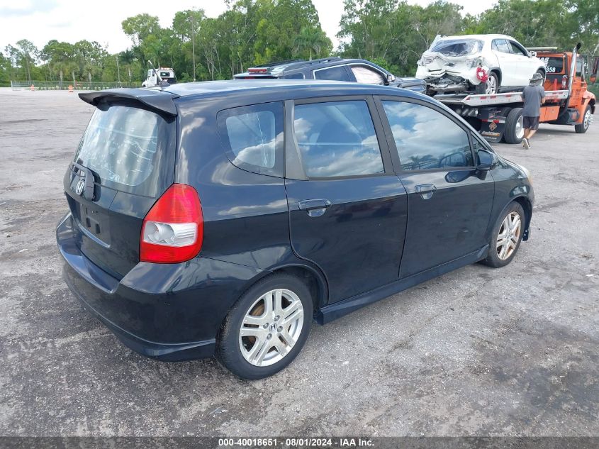 JHMGD38627S034600 | 2007 HONDA FIT