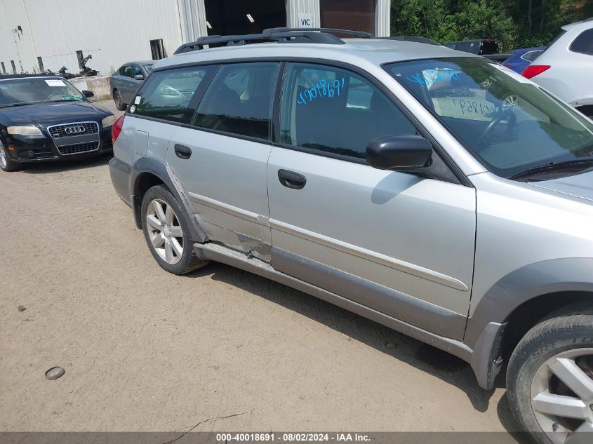 2006 Subaru Outback 2.5I VIN: 4S4BP61C267311490 Lot: 40018691