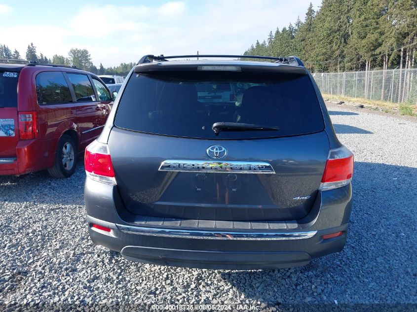 2013 Toyota Highlander Plus/Se VIN: 5TDBK3EH8DS240273 Lot: 40018725