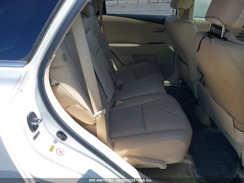 2010 Lexus Rx 350 VIN: JTJZK1BAXA2405010 Lot: 40018792