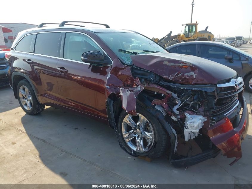 2015 TOYOTA HIGHLANDER LIMITED V6 - 5TDYKRFH8FS066090