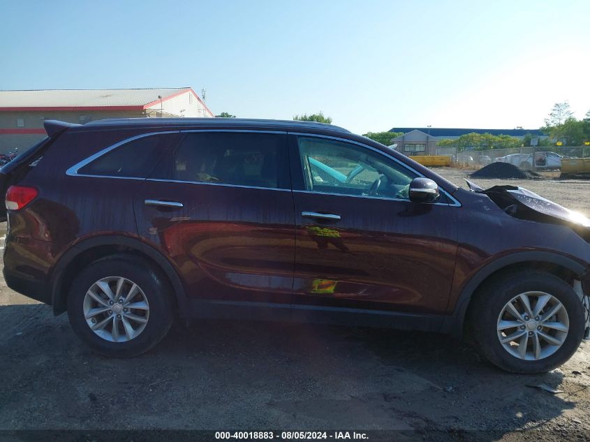 2018 Kia Sorento 2.4L Lx VIN: 5XYPG4A3XJG369373 Lot: 40018883