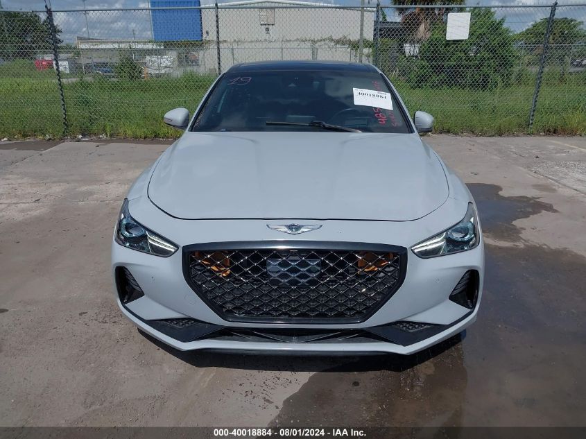 2019 Genesis G70 3.3T Advanced VIN: KMTG34LE6KU027334 Lot: 40018884