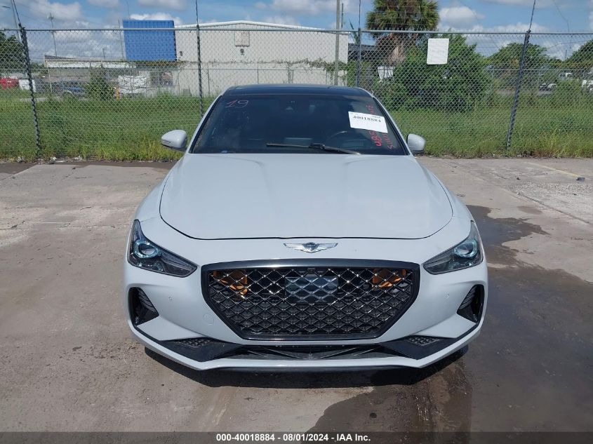 2019 Genesis G70 3.3T Advanced VIN: KMTG34LE6KU027334 Lot: 40018884