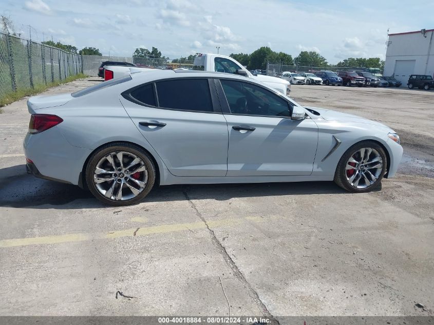 2019 Genesis G70 3.3T Advanced VIN: KMTG34LE6KU027334 Lot: 40018884