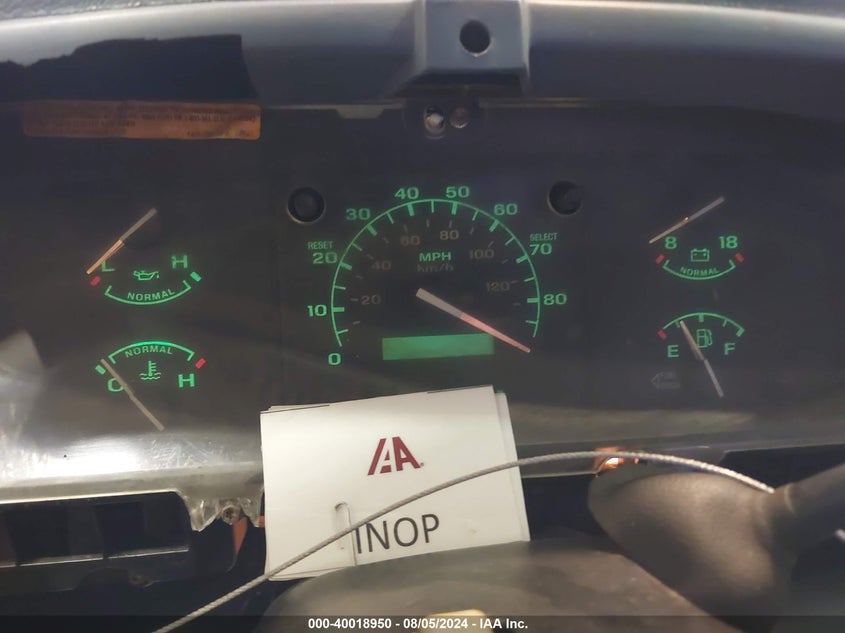 1997 Ford F250 VIN: 3FTHF25H9VMA54218 Lot: 40018950