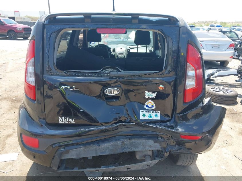 2012 Kia Soul + VIN: KNDJT2A66C7379415 Lot: 40018974