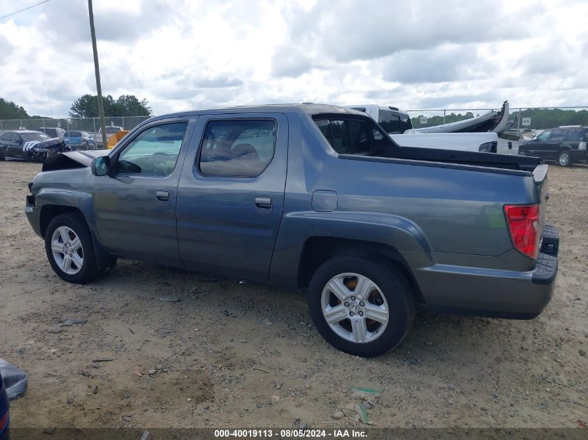 2011 Honda Ridgeline Rtl VIN: 5FPYK1F52BB006982 Lot: 40019113