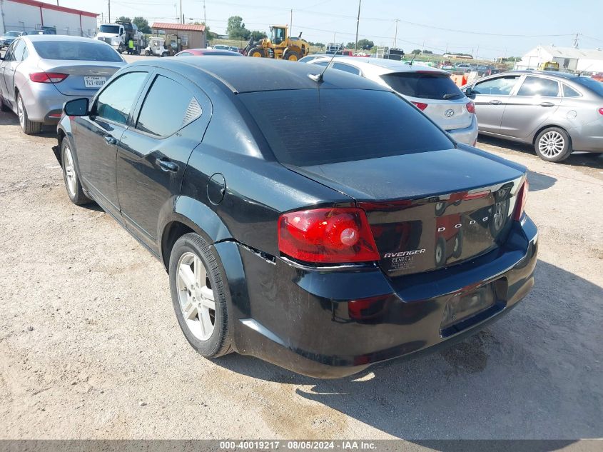 2012 Dodge Avenger Sxt VIN: 1C3CDZCB9CN156228 Lot: 40019217