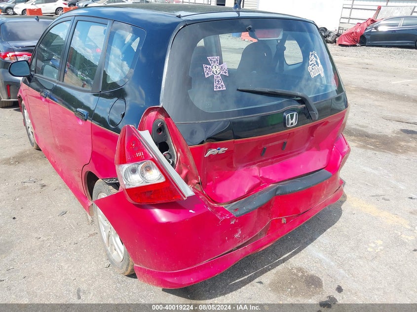 2007 Honda Fit Sport VIN: JHMGD38657S052993 Lot: 40019224