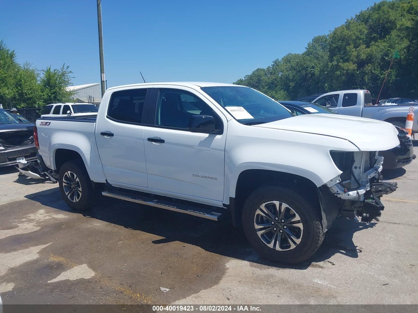 VIN 1GCGSDEN0N1333983 2022 CHEVROLET COLORADO 2WD  SHORT BOX Z71