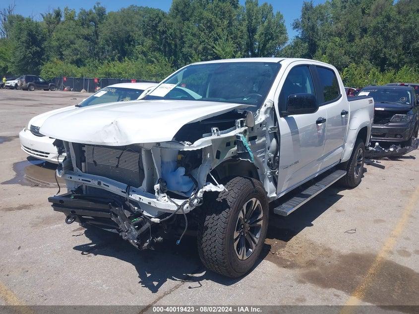 VIN 1GCGSDEN0N1333983 2022 CHEVROLET COLORADO 2WD  SHORT BOX Z71