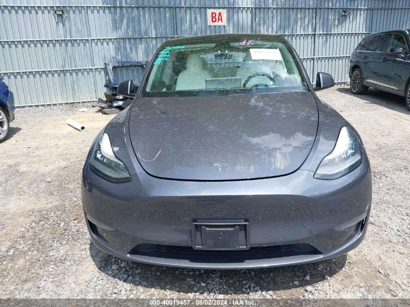 2021 Tesla Model Y Long Range Dual Motor All-Wheel Drive VIN: 5YJYGDEE9MF078651 Lot: 40019457