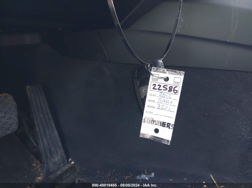 2012 BMW 328I VIN: WBA3C1C52CF434520 Lot: 40019485