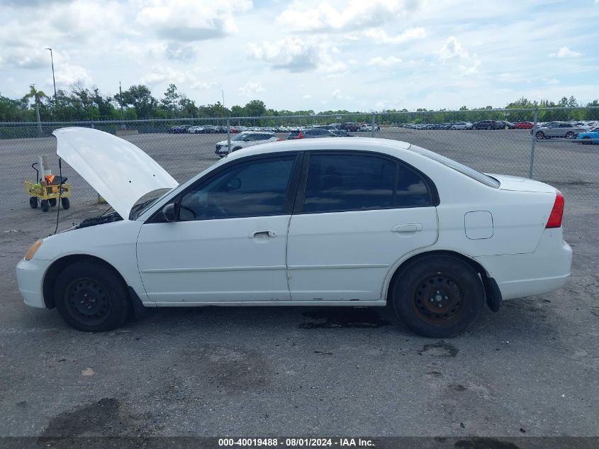 2003 Honda Civic Lx VIN: 2HGES16573H588733 Lot: 40019488