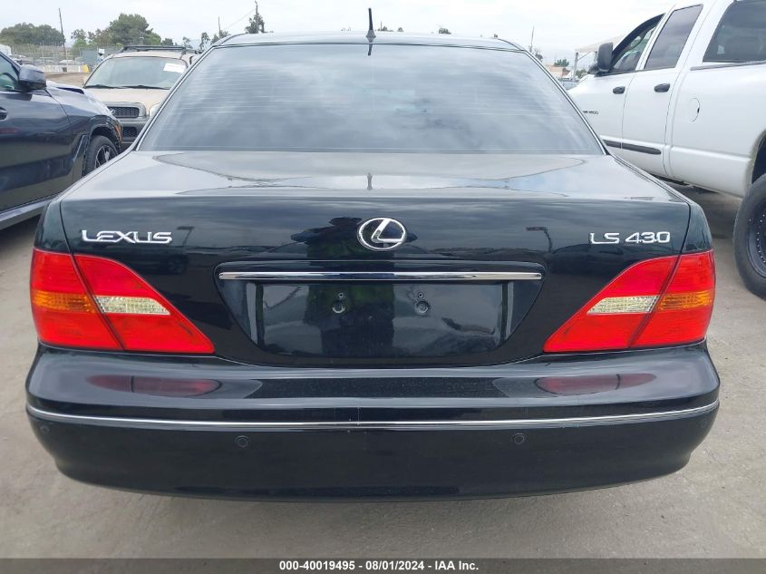 2003 Lexus Ls 430 VIN: JTHBN30F730123300 Lot: 40019495