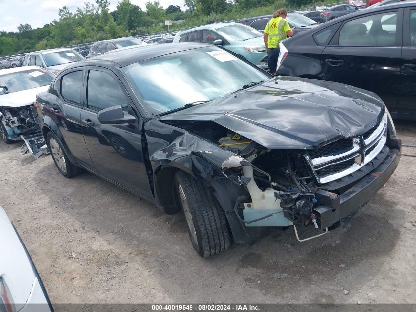 2012 Dodge Avenger Se VIN: 1C3CDZAB6CN171238 Lot: 40019549