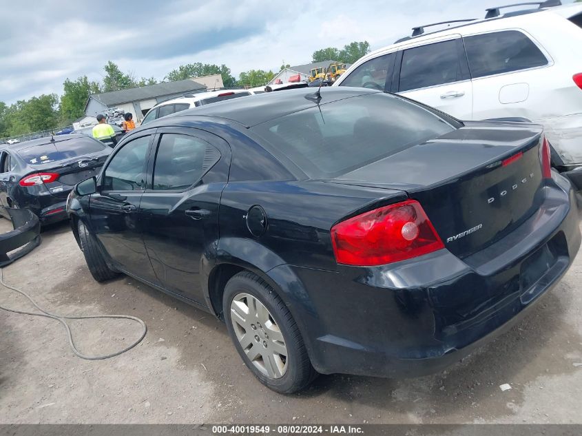 2012 Dodge Avenger Se VIN: 1C3CDZAB6CN171238 Lot: 40019549