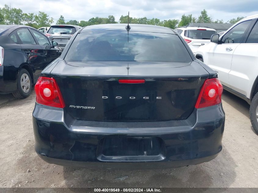 2012 Dodge Avenger Se VIN: 1C3CDZAB6CN171238 Lot: 40019549