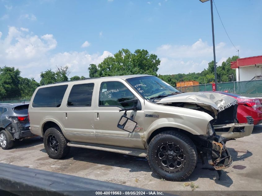 2005 Ford Excursion Limited VIN: 1FMNU43S25ED42473 Lot: 40019563