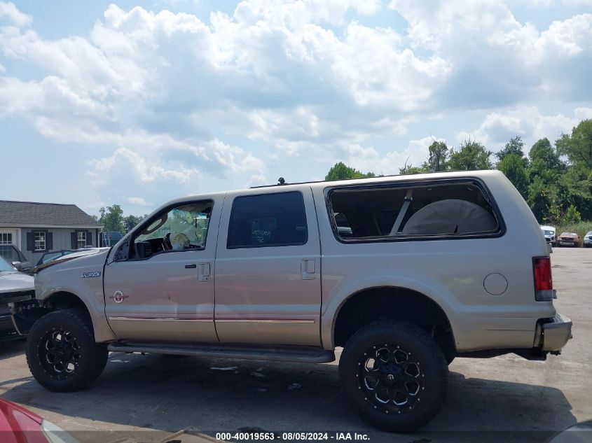 2005 Ford Excursion Limited VIN: 1FMNU43S25ED42473 Lot: 40019563