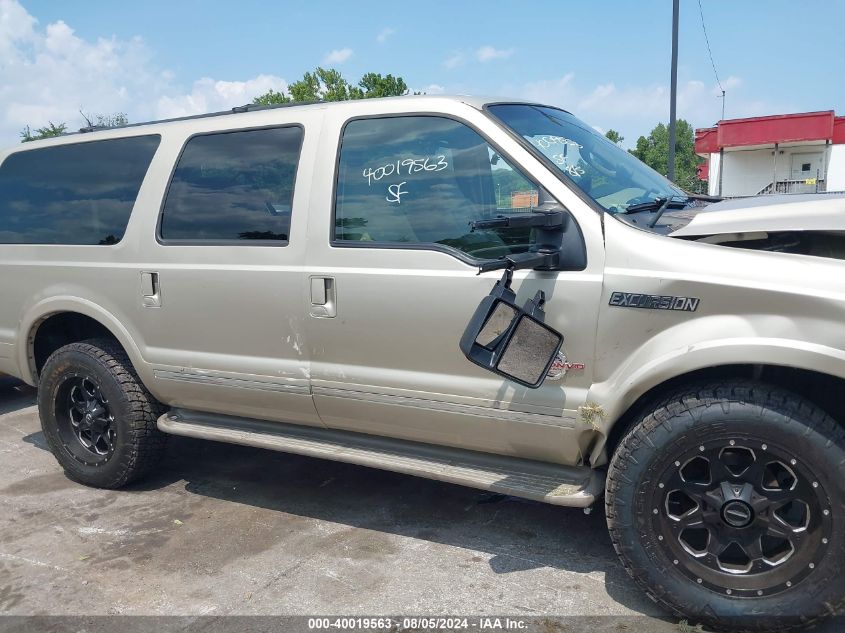 2005 Ford Excursion Limited VIN: 1FMNU43S25ED42473 Lot: 40019563