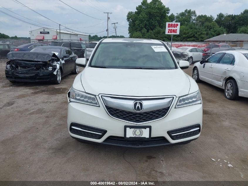 2015 Acura Mdx Technology VIN: 5FRYD4H42FB012097 Lot: 40019642