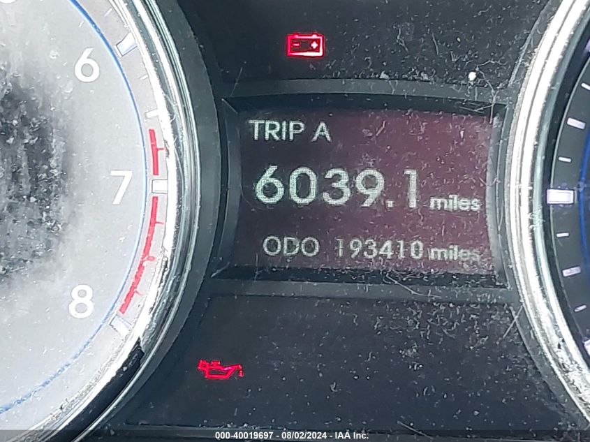 2013 Hyundai Sonata Gls VIN: 5NPEB4AC8DH737732 Lot: 40019697