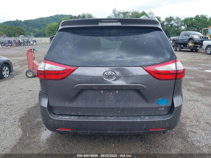 2015 Toyota Sienna Le 8 Passenger VIN: 5TDKK3DC9FS537190 Lot: 40019806