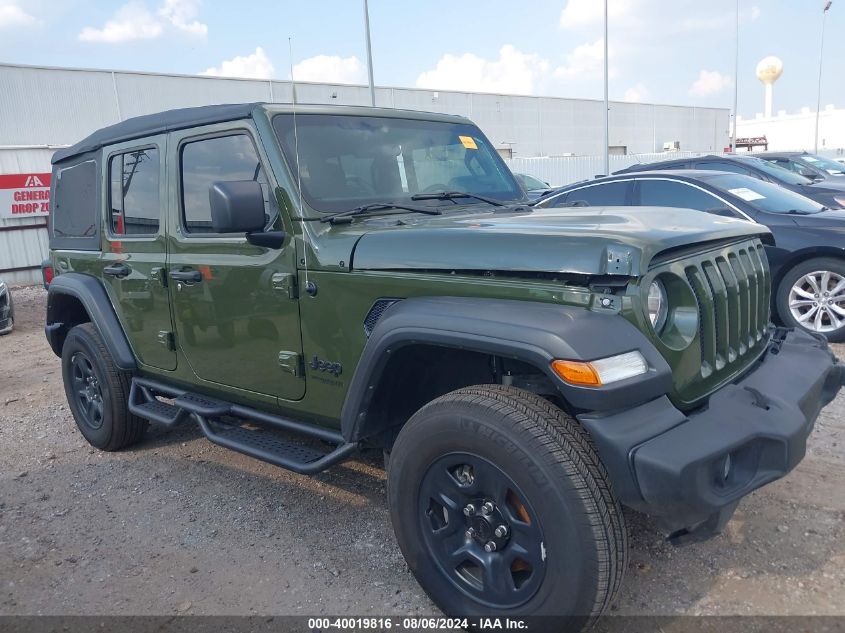 2022 Jeep Wrangler Unlimited Sport 4X4 VIN: 1C4HJXDM7NW244254 Lot: 40019816