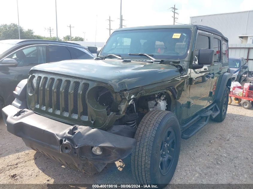 2022 Jeep Wrangler Unlimited Sport 4X4 VIN: 1C4HJXDM7NW244254 Lot: 40019816