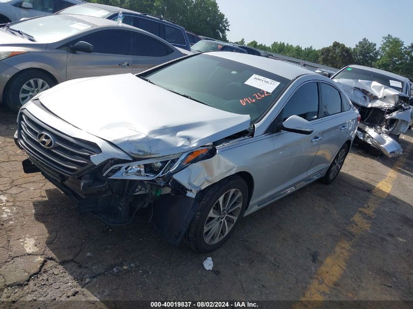 5NPE34AF9FH096262 2015 HYUNDAI SONATA - Image 2