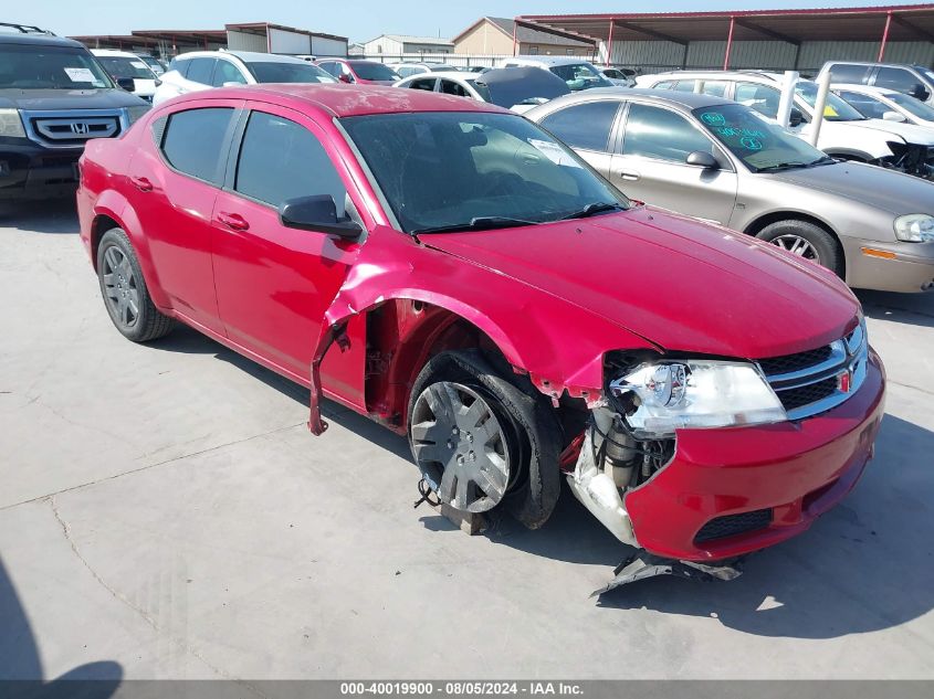 2014 Dodge Avenger Se VIN: 1C3CDZAB1EN147982 Lot: 40019900