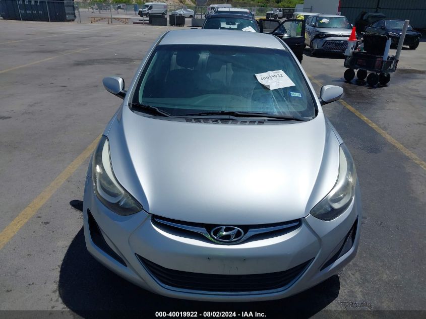 2014 Hyundai Elantra Se VIN: 5NPDH4AE0EH498917 Lot: 40019922