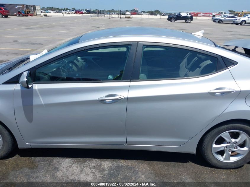 2014 Hyundai Elantra Se VIN: 5NPDH4AE0EH498917 Lot: 40019922