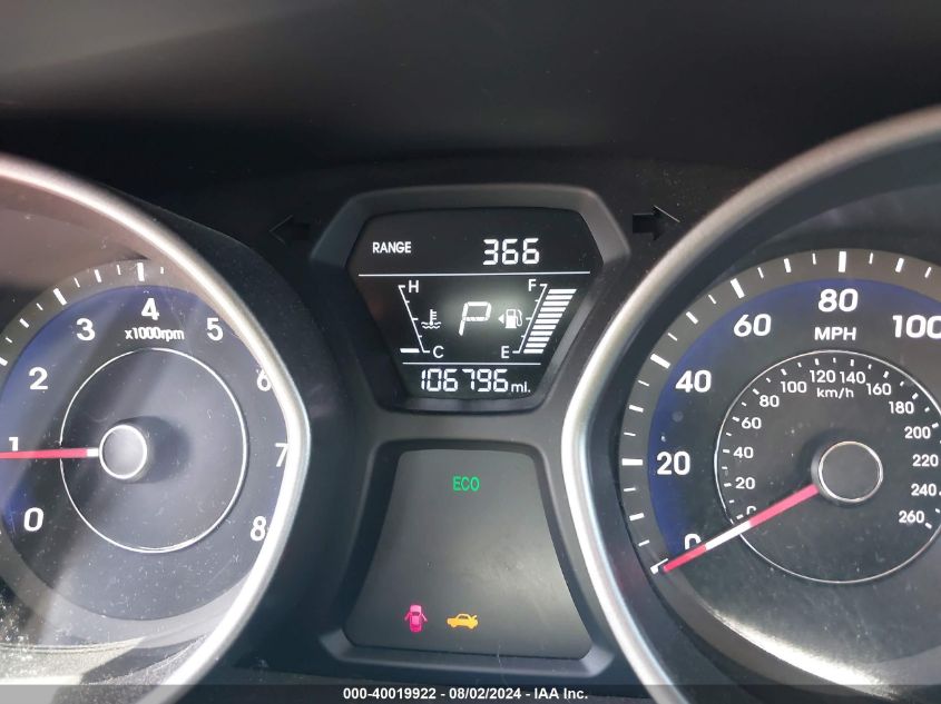 2014 Hyundai Elantra Se VIN: 5NPDH4AE0EH498917 Lot: 40019922